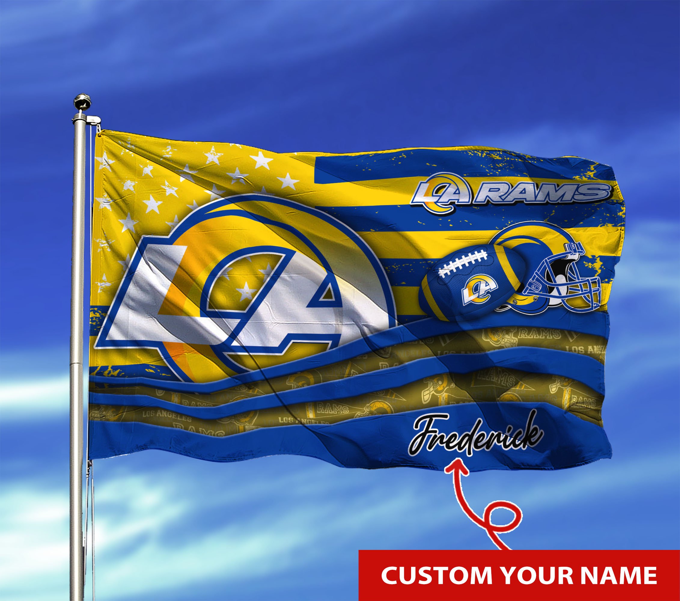 Los Angeles Rams Custom Flag3x5ft For This Season TU26897